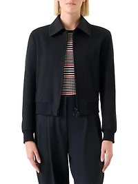 Wool-Cashmere Bomber Jacket