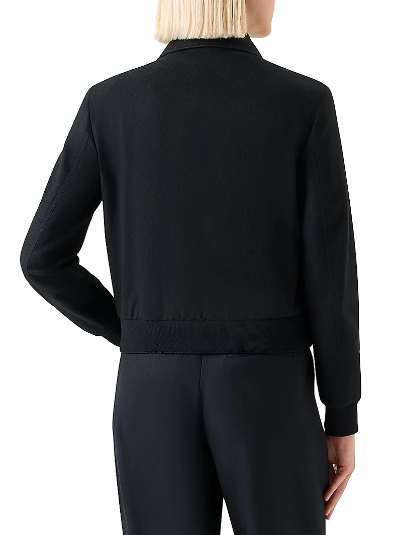 Wool-Cashmere Bomber Jacket