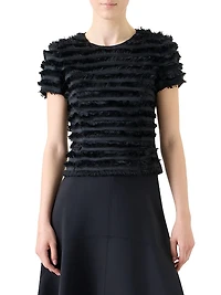 Fringed Taffeta Top