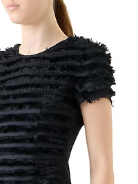 Fringed Taffeta Top