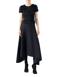 Fringed Taffeta Top