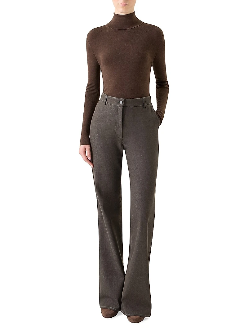 Virgin Wool Turtleneck Sweater