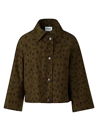 Cheetah Print Parka Jacket