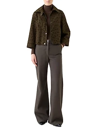 Cheetah Print Parka Jacket