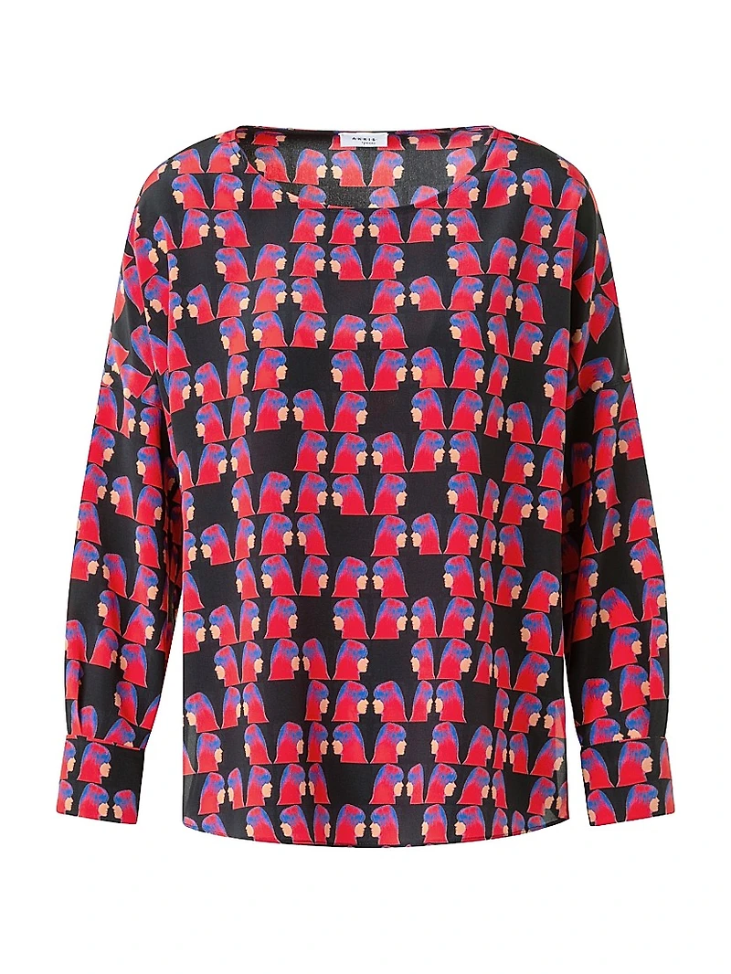 Françoise Hardy Print Blouse