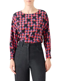 Françoise Hardy Print Blouse