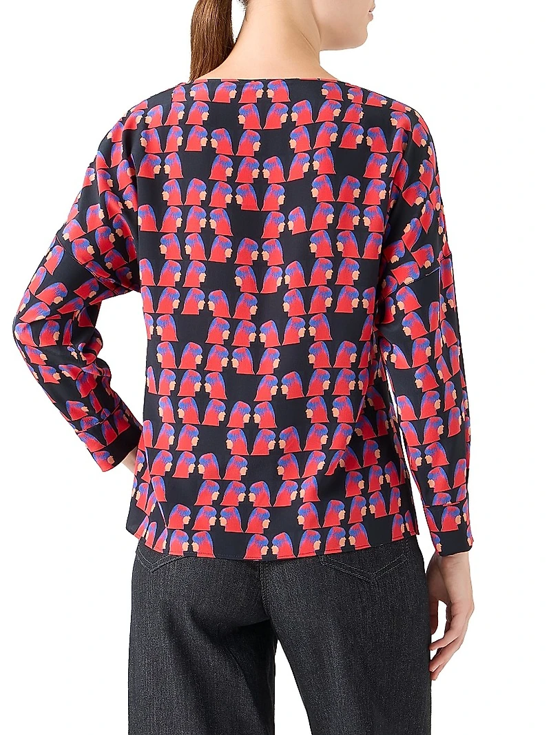 Françoise Hardy Print Blouse