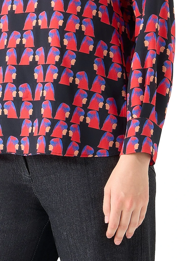 Françoise Hardy Print Blouse