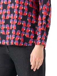 Françoise Hardy Print Blouse