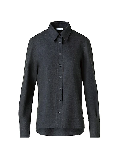 Relaxed Flannel Wool Shirt