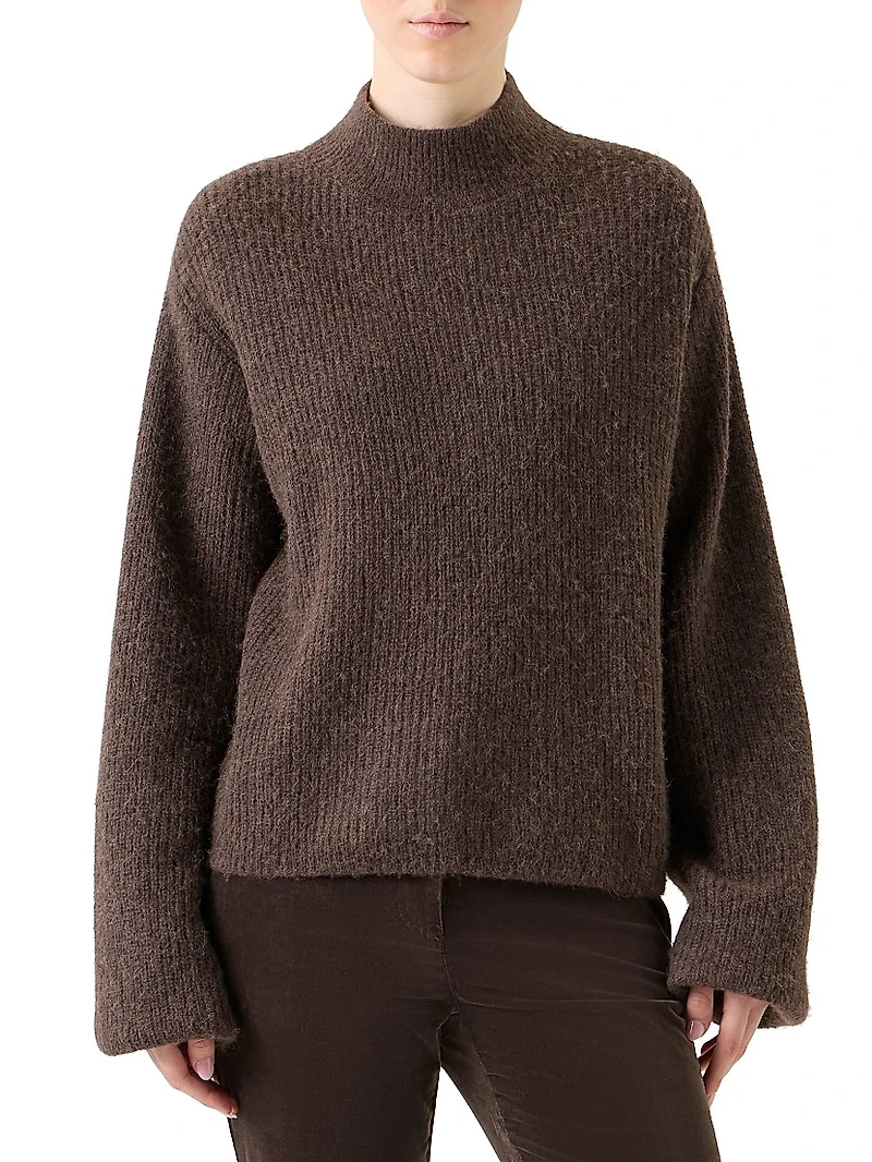 Relaxed Alpaca-Blend Sweater