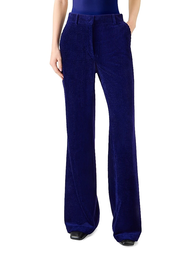 Celia Corduroy Boot-Cut Pants