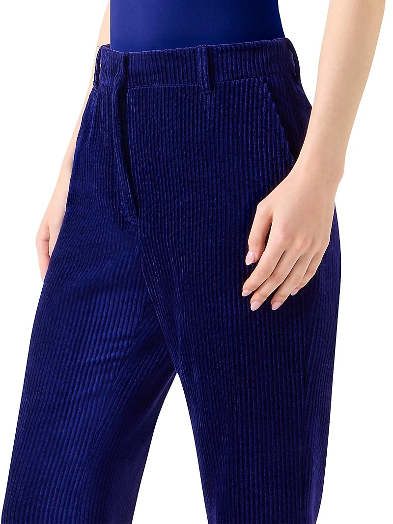 Celia Corduroy Boot-Cut Pants