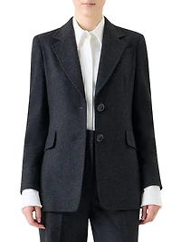 Virgin Wool-Blend Boyfriend Blazer