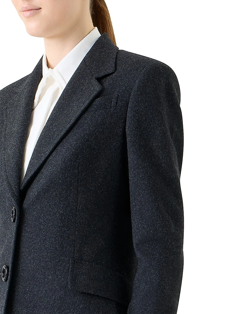 Virgin Wool-Blend Boyfriend Blazer