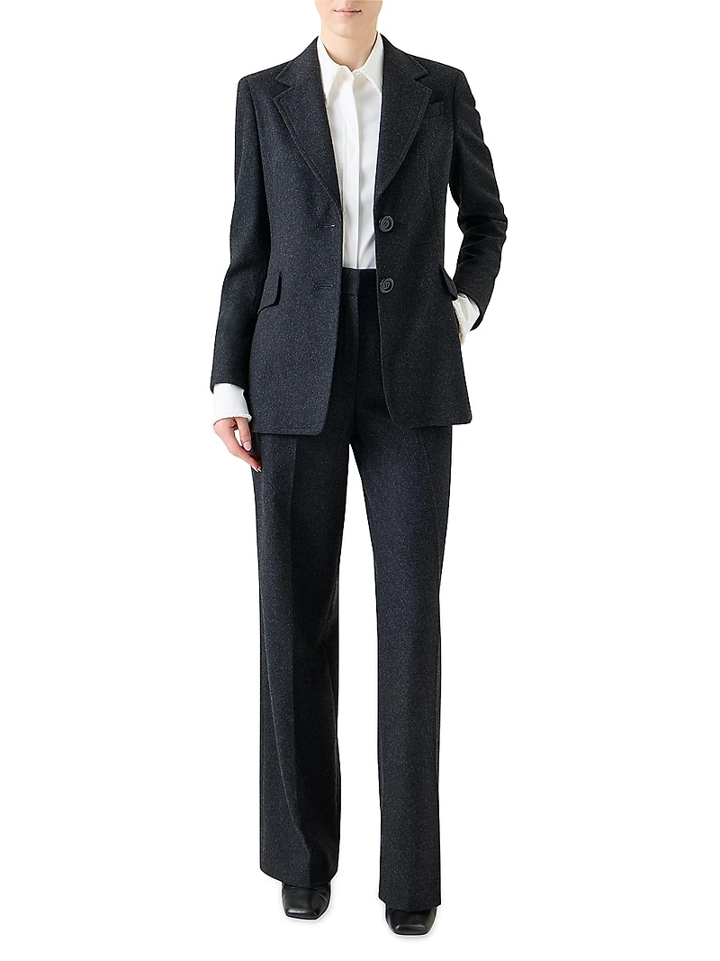 Virgin Wool-Blend Boyfriend Blazer