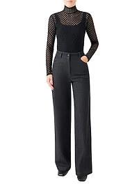 Diamond Mesh Jersey Top