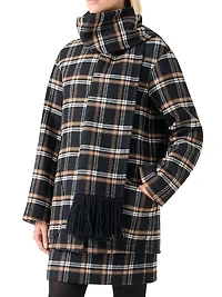 Plaid Double-Faced Wool Coat