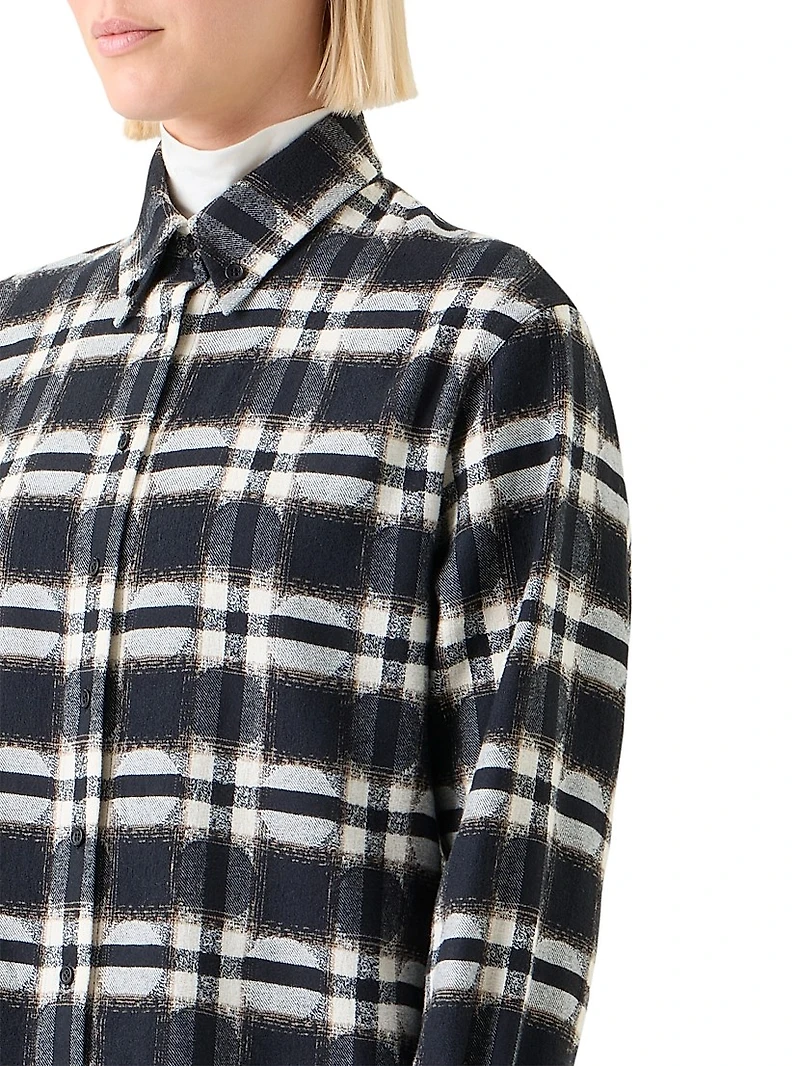 Checked Cotton Relaxed-FitCotton Shirt