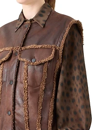 Faux Shearling-Trimmed Gilet
