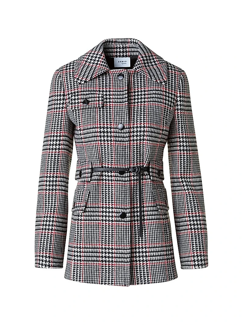 Glen Checked Wool-Blend Jacket