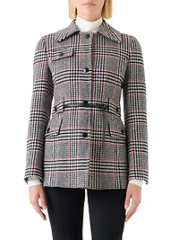 Glen Checked Wool-Blend Jacket