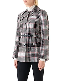Glen Checked Wool-Blend Jacket