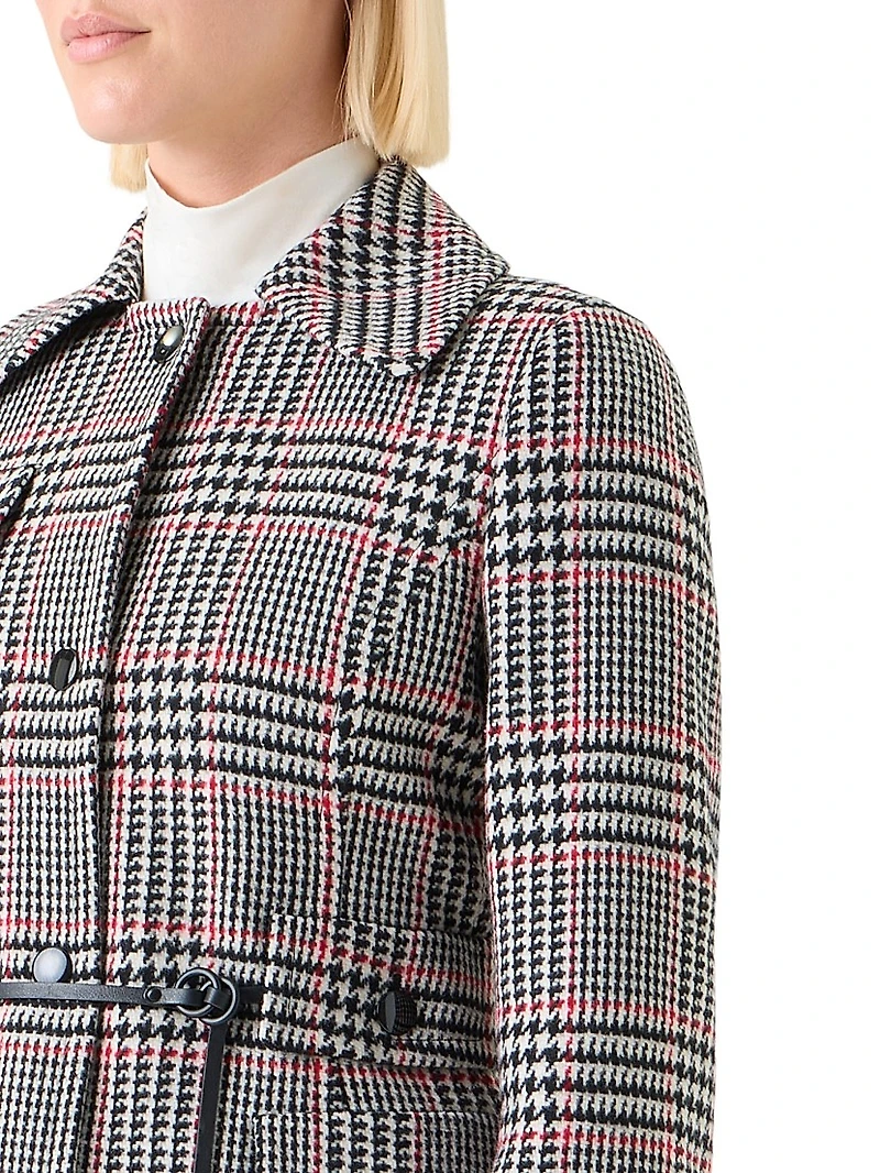 Glen Checked Wool-Blend Jacket