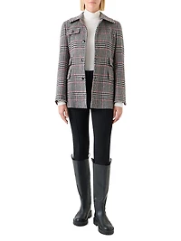 Glen Checked Wool-Blend Jacket