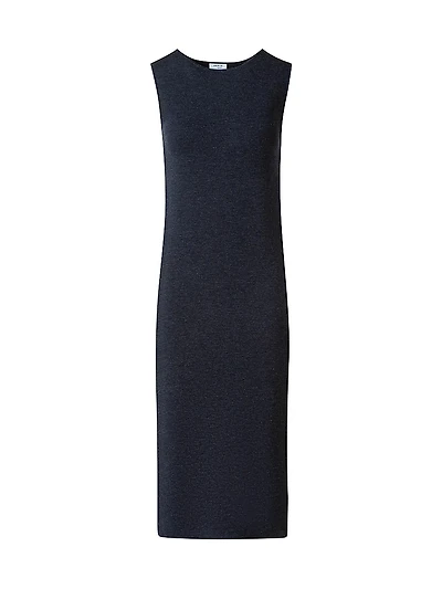 Stretch Virgin Wool Midi-Dress