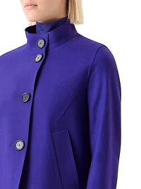 Virgin Wool Blend Boxy Jacket