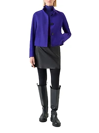 Virgin Wool Blend Boxy Jacket