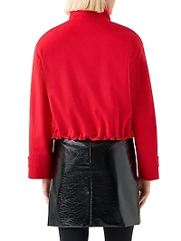 Virgin Wool Blend Boxy Jacket