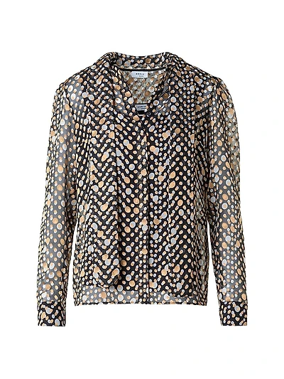 Polka Dot Devoré Blouse