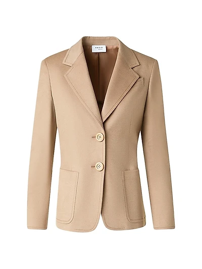 Wool-Cashmere Two-Button Blazer