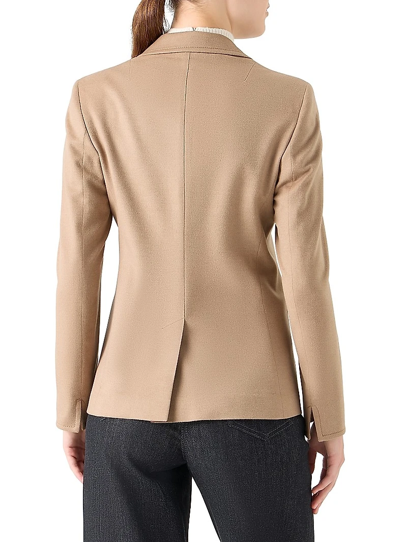 Wool-Cashmere Two-Button Blazer