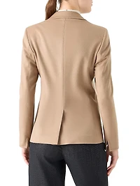 Wool-Cashmere Two-Button Blazer