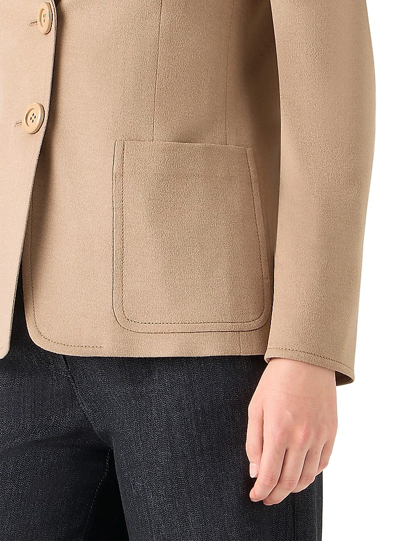 Wool-Cashmere Two-Button Blazer