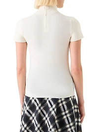 Virgin Wool Mock Turtleneck Sweater