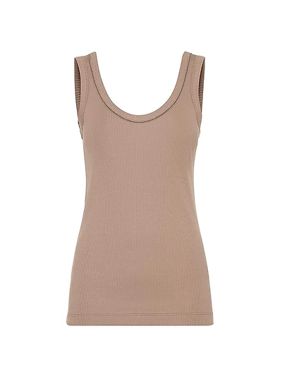 Comfort Cotton Ribbed Jersey Top