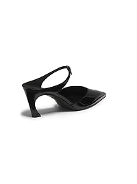 Laurie 70MM Patent Leather Mules
