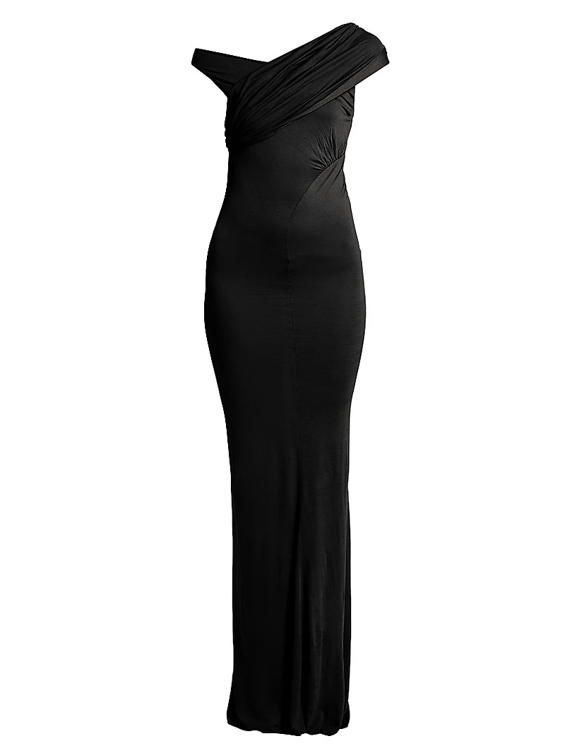 Sahara Draped Column Gown