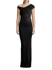 Sahara Draped Column Gown