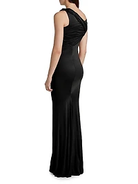 Sahara Draped Column Gown