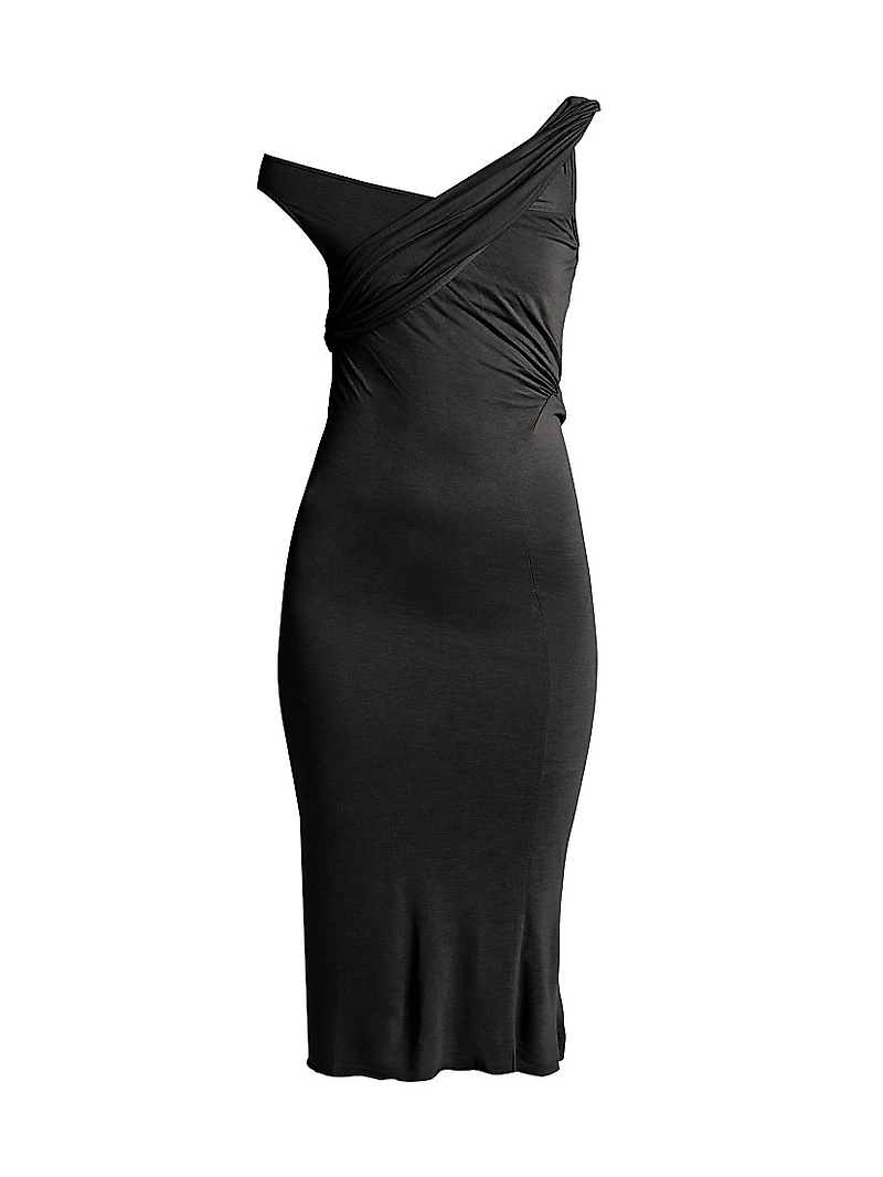 Sahara Draped Midi-Dress