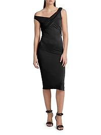 Sahara Draped Midi-Dress