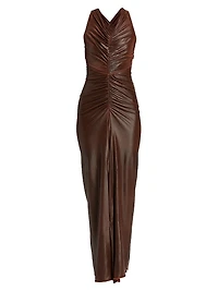 Poppy Ruched Column Gown