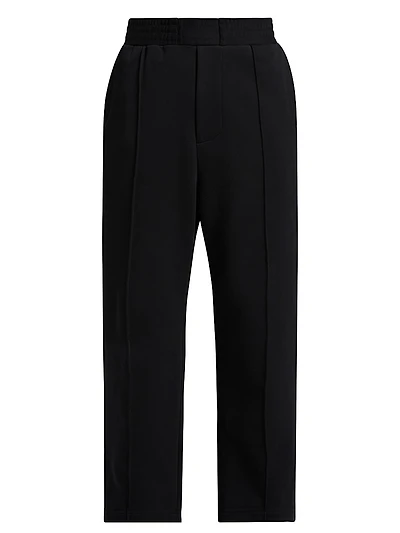 Embossed Studio Crease-Front Sweatpants