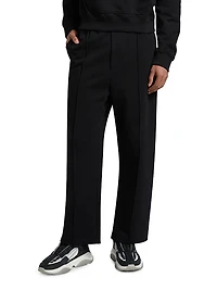 Embossed Studio Crease-Front Sweatpants