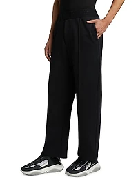 Embossed Studio Crease-Front Sweatpants